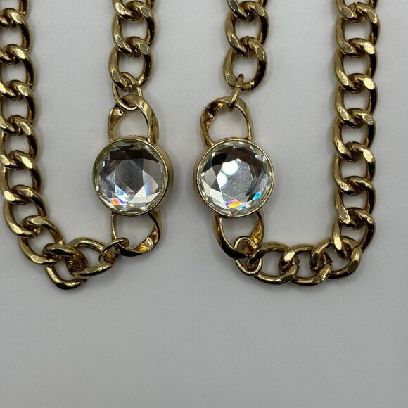 Charter Club Women's Crystal and Large Link 36in Long Strand Necklace - Picture 3 of 6